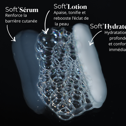 Routine Hydratation : Soft'Lotion + Soft'Hydrate + Soft'Sérum