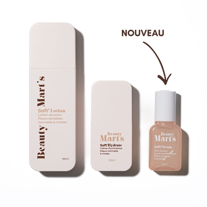 Routine Hydratation : Soft'Lotion + Soft'Hydrate + Soft'Sérum